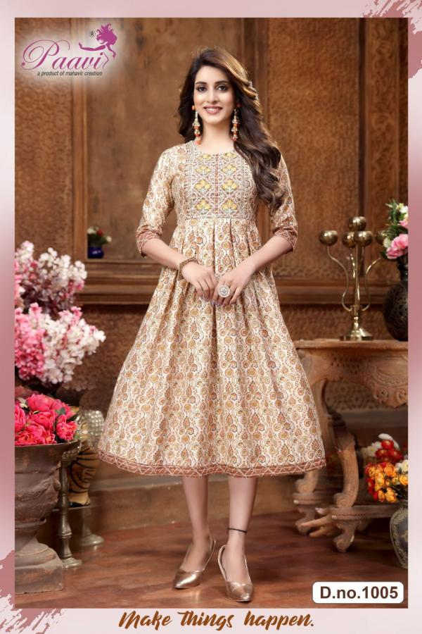 Paavi Radhika Fancy Designer Anarkali Kurti Collection